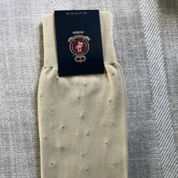 Punto Other - Punto Italian Men Dress Socks Egyptian Cotton Size 10-13 Beige